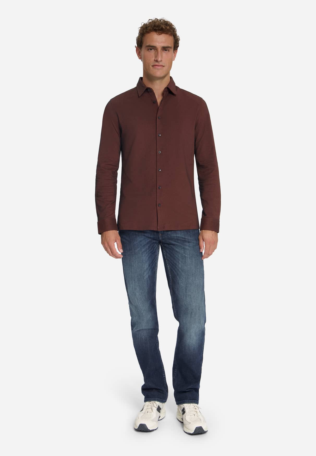 camisa Twill Jersey cayenne - Imagen 3