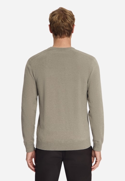 jersey crewneck melange clay - Imagen 5