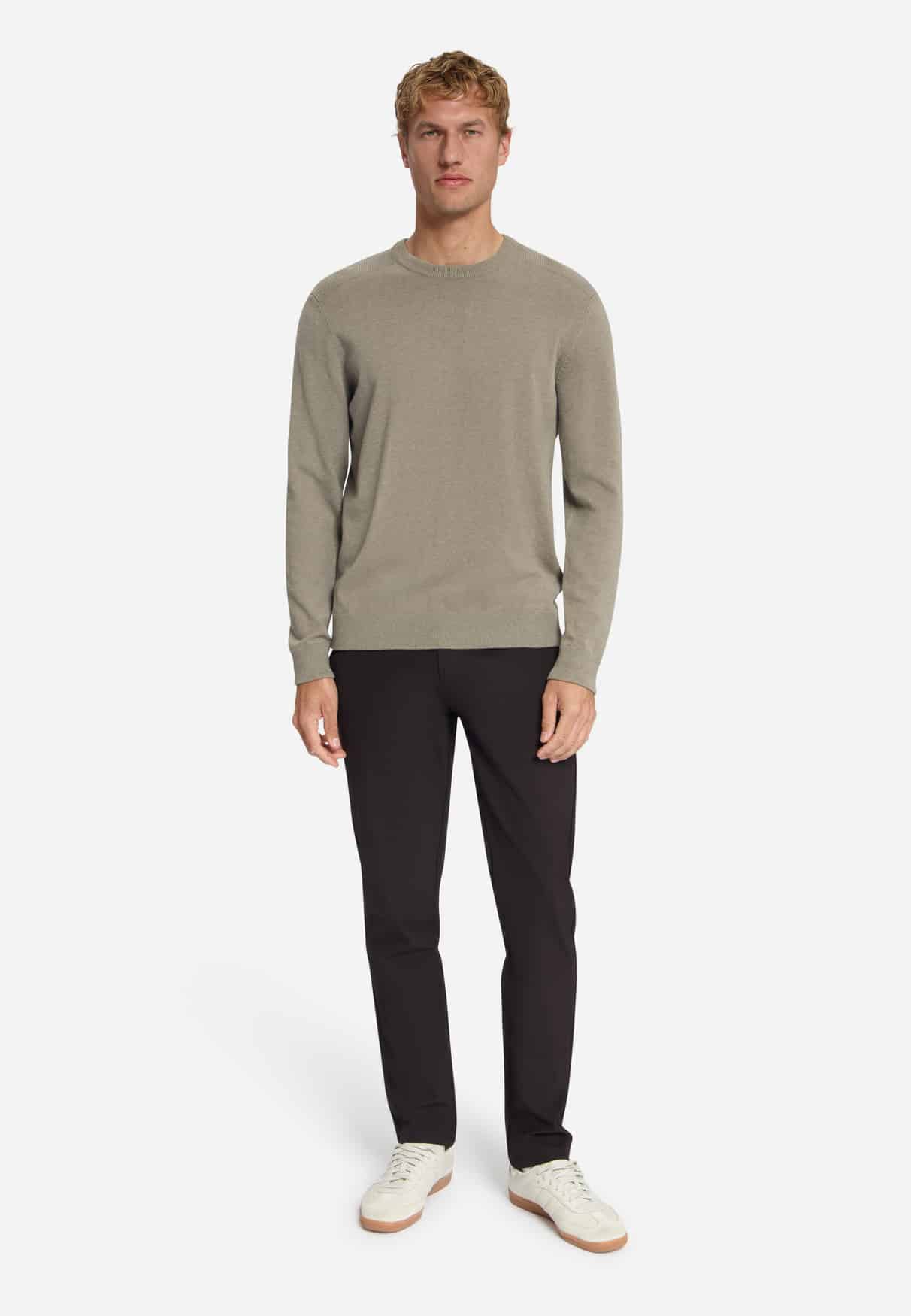 jersey crewneck melange clay - Imagen 2