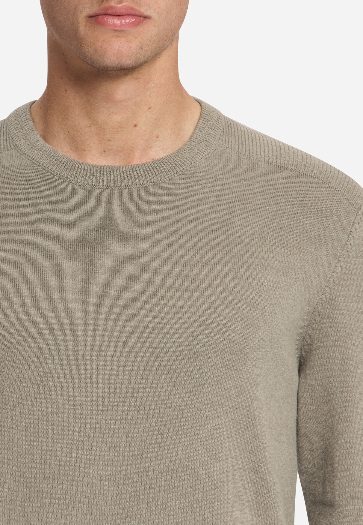jersey crewneck melange clay - Imagen 4
