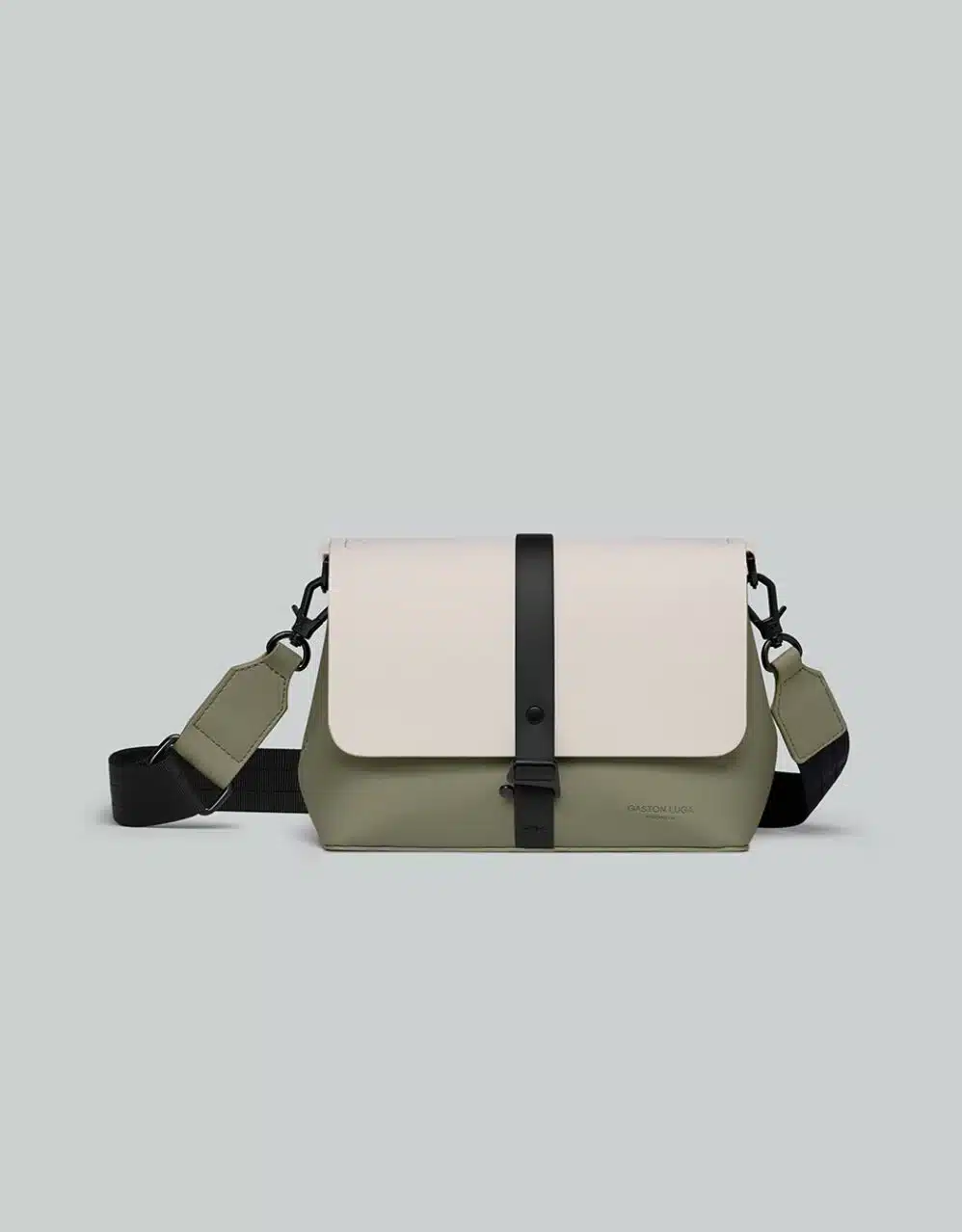 bolso gaston luga splash crossbody cloud cream -sage - Imagen 3