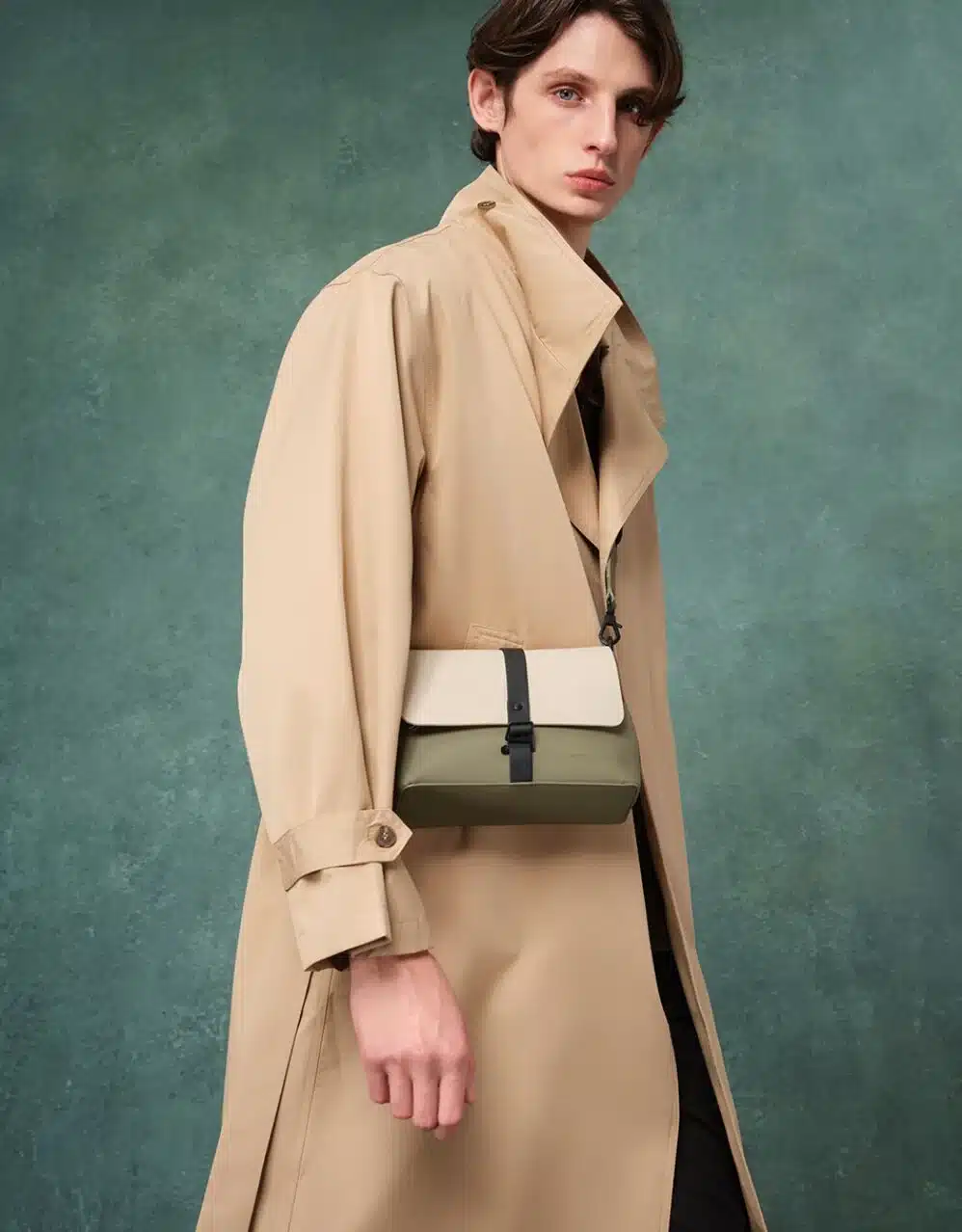 bolso gaston luga splash crossbody cloud cream