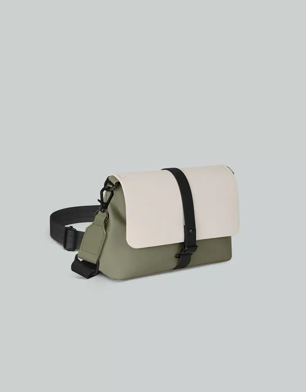 bolso gaston luga splash crossbody cloud cream -sage - Imagen 4