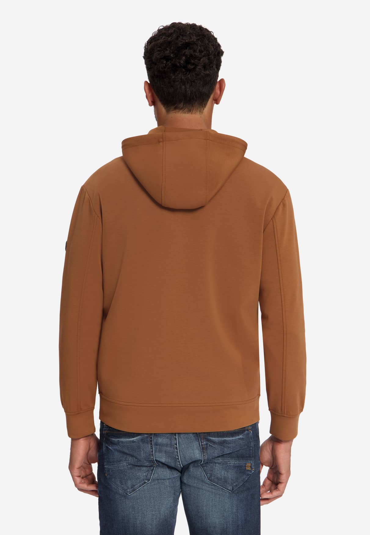 sudadera Full Zip Hooded caramel - Imagen 5