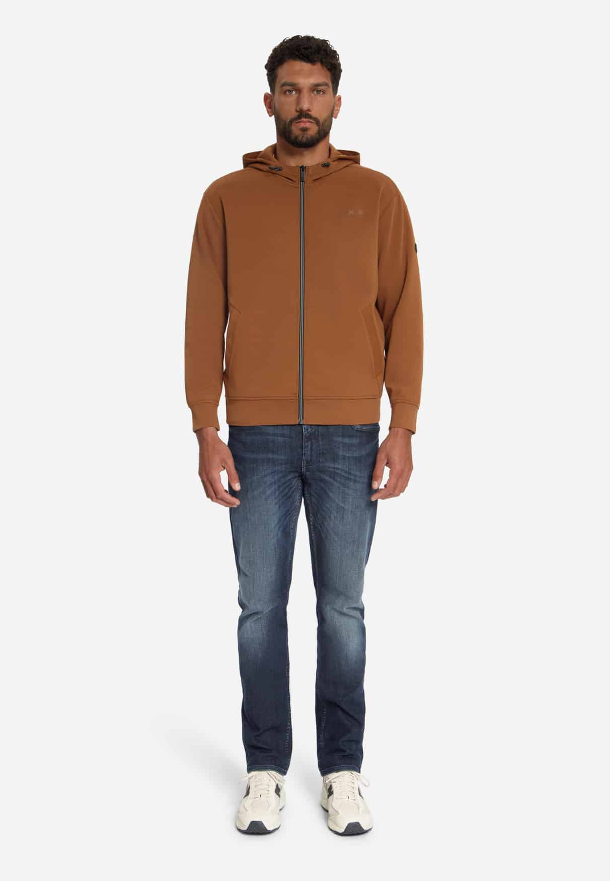 sudadera Full Zip Hooded caramel - Imagen 2