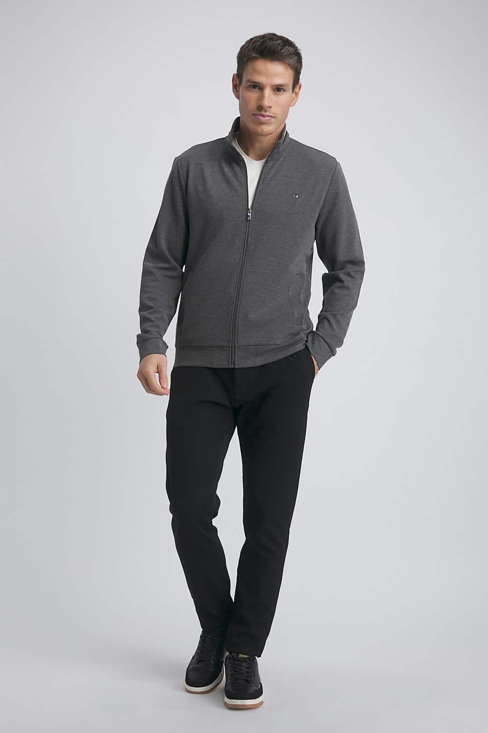 sudadera benson cherry senzo kaki - Imagen 2