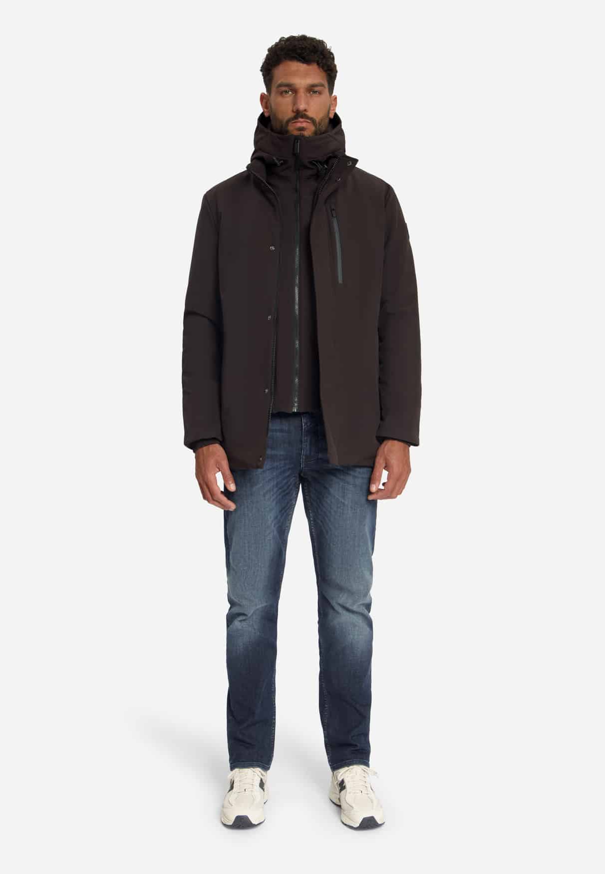 Abrigo Hooded Softshell earth - Imagen 3