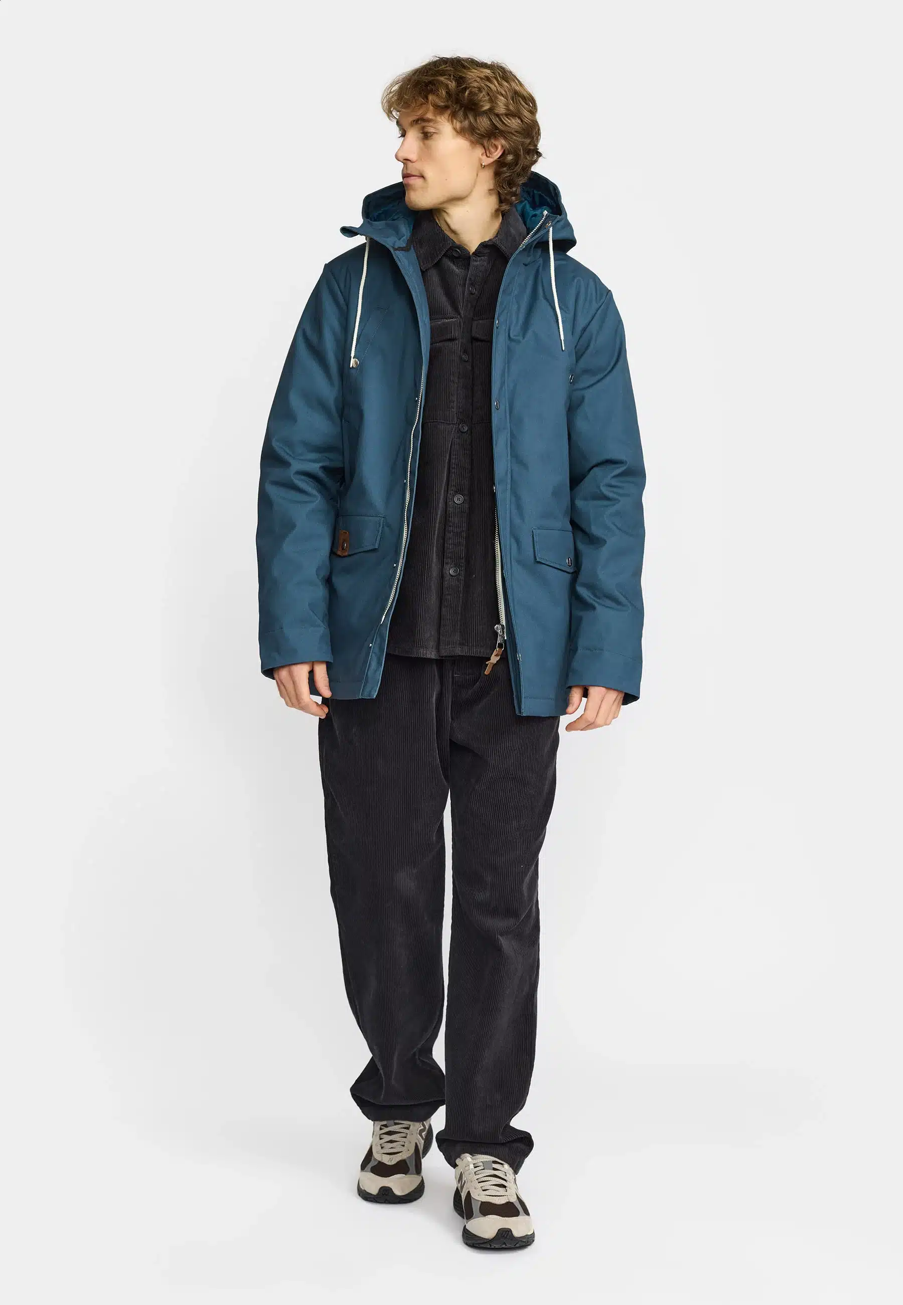abrigo revolution 7246 dark blue - Imagen 3