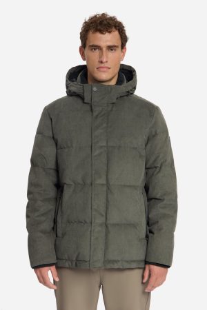 chaqueta Medium Length Corduroy Hooded